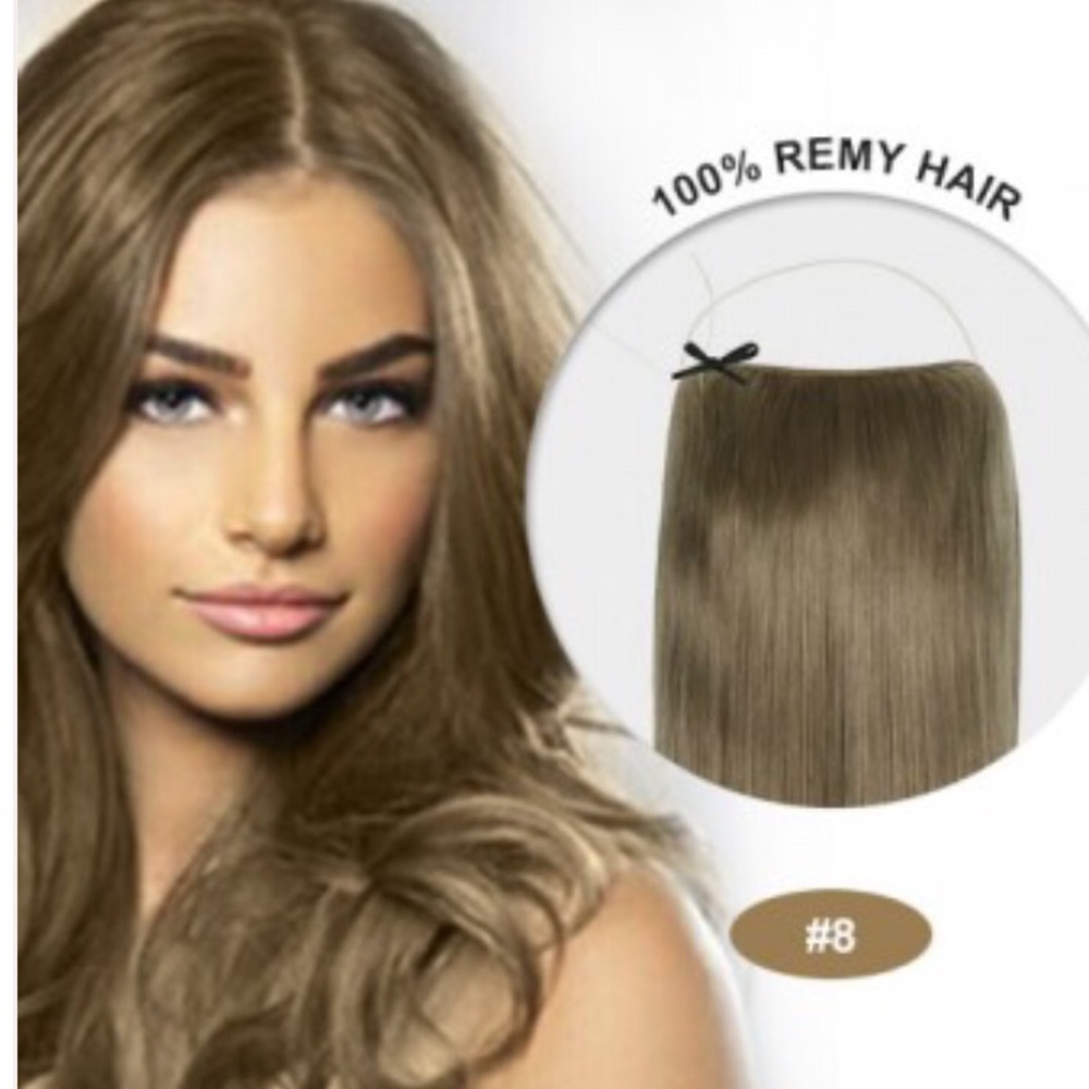 Halo Extension Ash Brown #8